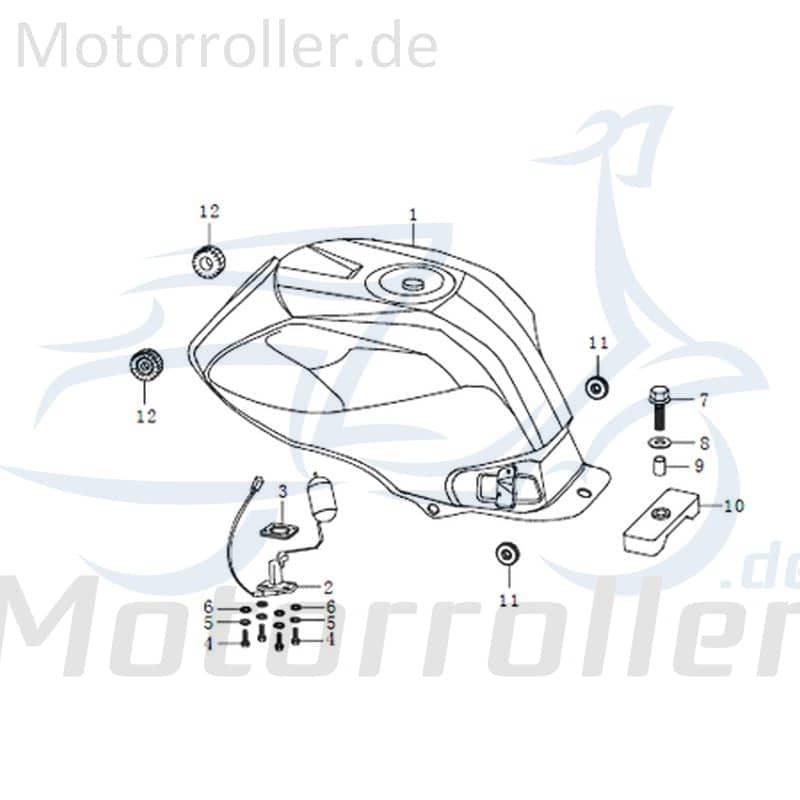 Kreidler STREET 125 DD Benzinstandsanzeige 125ccm 4Takt FIG.C16-2 Motorroller.de Kraftstoffanzeige Spritanzeige Anzeige-Kraftstoff Anzeige-Benzin