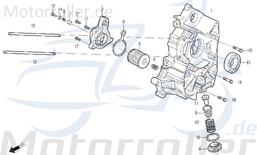 Dichtung für Ölfilter Oelfilter DAE-11335-SA1-0000