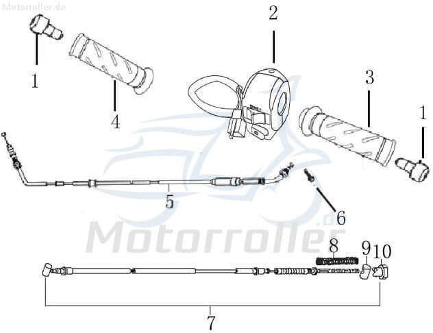Lichtmaschine AC-8 50ccm 4Takt Baotian 111000-139QMA-0000 Motorroller.de Stator Ankerplatte Anker-Platte Stromerzeuger Strom-Generator Licht-Maschine