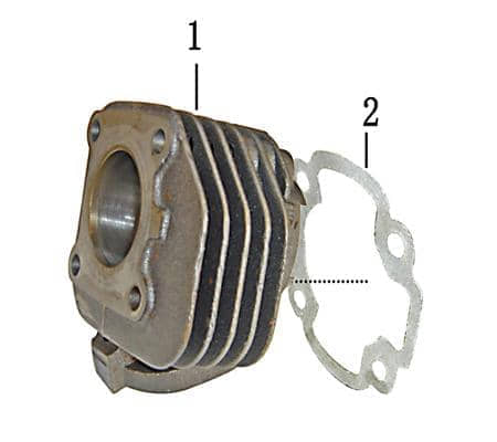 Zylinder 2Takt 50ccm Motorzylinder 704168 Motorroller.de Kreidler Hiker 50 DD Sport Galactica 2.0 Jigger Flory Scooter Roller