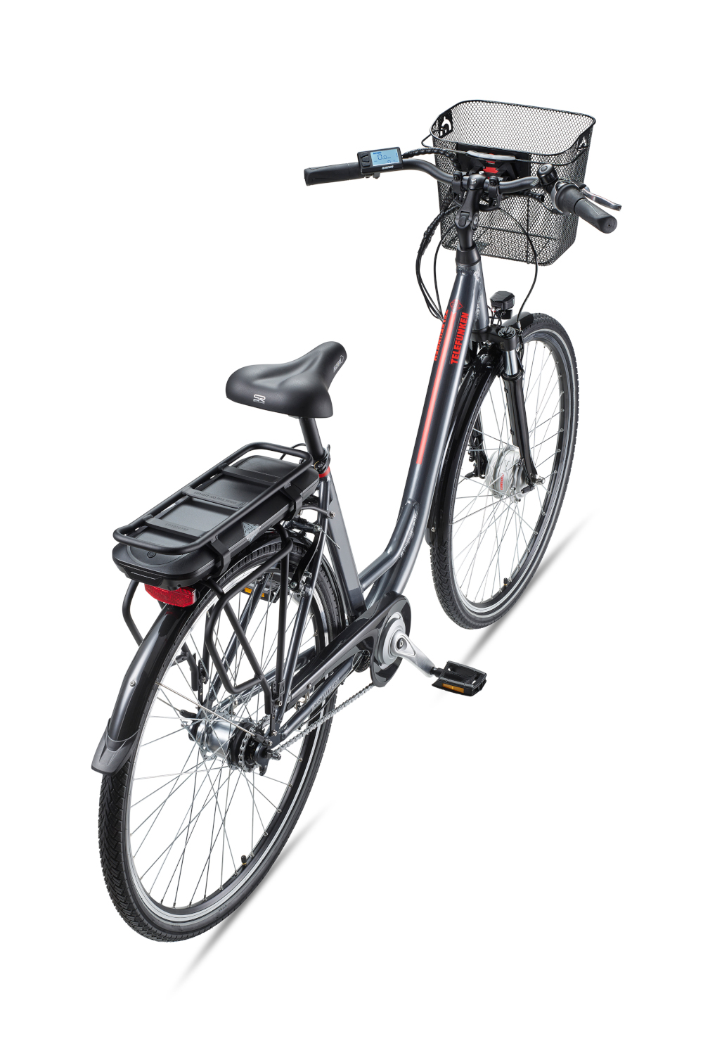 E-Bike Telefunken RC657 Multitalent Elektrofahrrad City-Pedelec anthrazit 28" RH 49cm E-Fahrrad Citybike