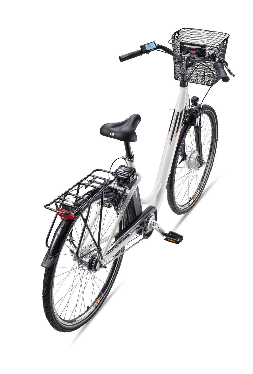 E-Bike Telefunken RC840 Multitalent Elektrofahrrad City-Pedelec weiß 28" RH 48cm E-Fahrrad Citybike