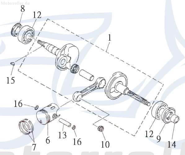 Simmerring Kurbelwelle rechts 20x30x6 26215G02F000