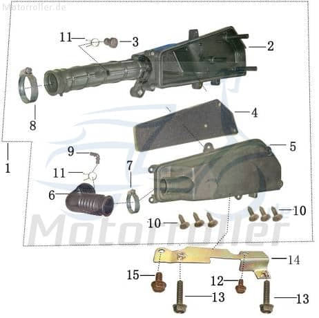 Schlauchschelle Durchmesser=32-44mm AGM Klemme 50ccm 4Takt Motorroller.de Schlauchklemme Spannring Clip Klemmschelle Schlauchbinder Klemm-Schelle