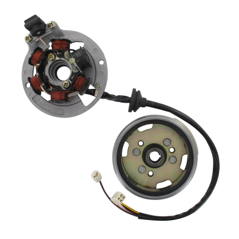 Adly Lichtmaschine Fox Plus 50 FP-50 Zündeinheit 50ccm 2Takt 31100-110-000 Motorroller.de komplett Minarelli stehend Scooter Scoody 50