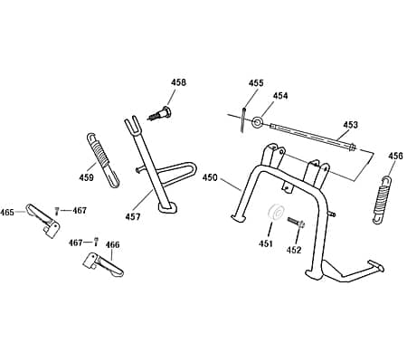 AGM GMX 460 Sport Splint Stift Zapfen 50ccm 4Takt 741733 Motorroller.de Sicherungssplint Sicherungs-Splint Splint-Stift Goupille Splintstift Scooter