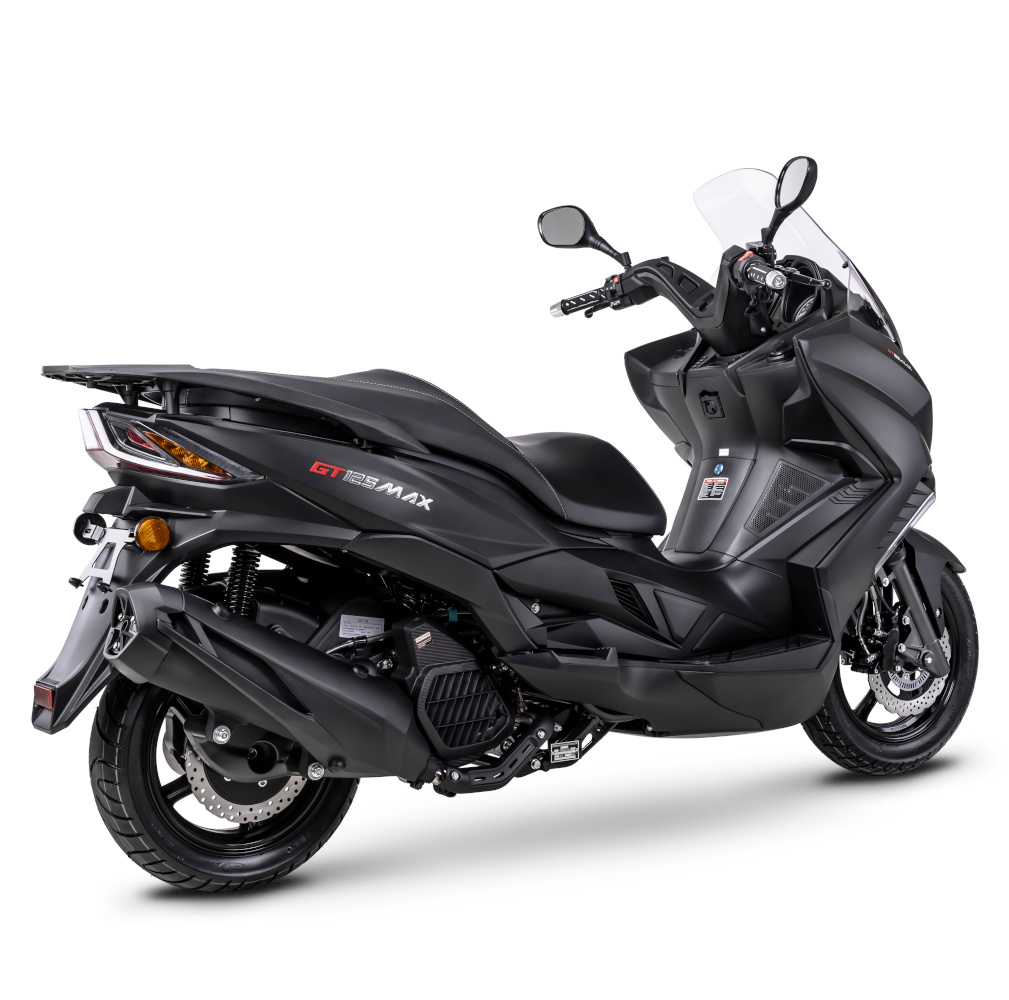 Motorroller Fighter 125 R GT Max schwarz 95 km/h 4-Ventiler Euro 5+ Großraumroller Leichtkraftrad Scooter 125ccm