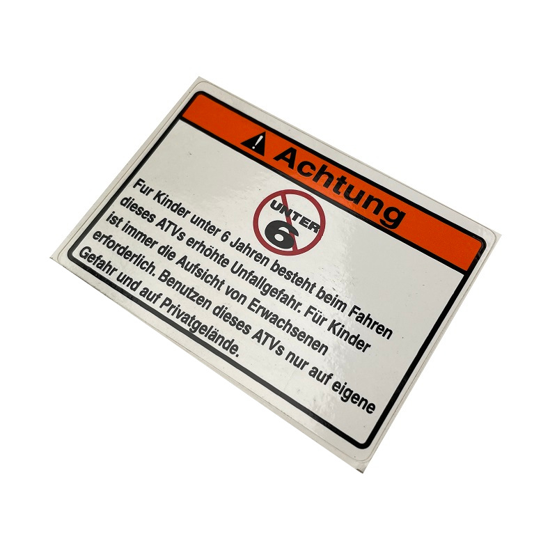 SMC Quad 170 Hinweise Altersbeschränkung 170ccm 4Takt 56578-RAM-00 Motorroller.de Hinweisschild Altersbeschränkungen Führerscheinregelung ATV Quad 200