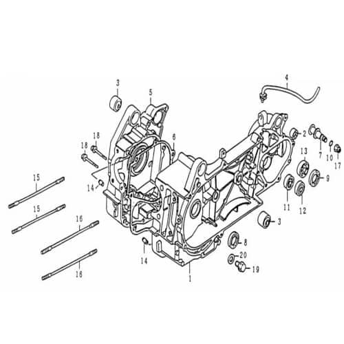 Motorlagerbuchse Silentbuchse 8x20x17mm Rex 25 78508 Motorroller.de Gummi-Metall Silentblock Gummibuchse Silentlager Lagerhülse Gummihülse