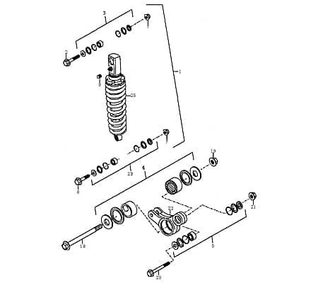 Bolzen Rex Supermoto 125 DD Schraube Zapfen 89480 Motorroller.de Gewindebolzen Gewindestift Arretierbolzen Stiftschraube Gewinde-Stift Moped