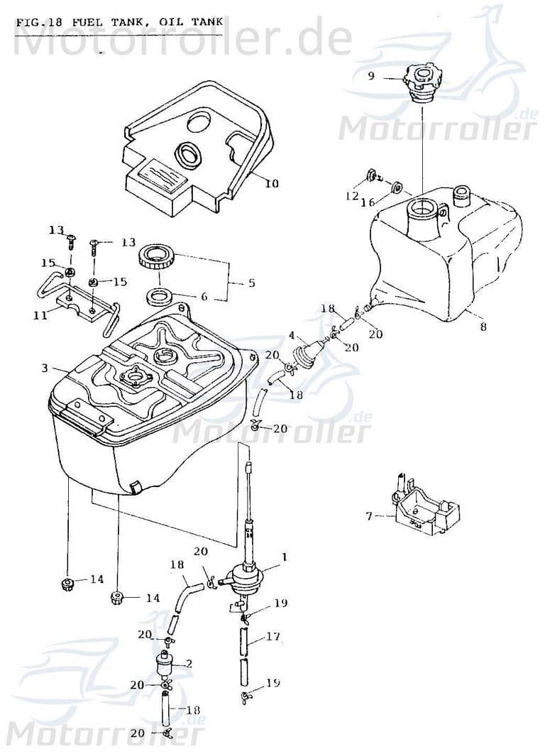 Unterlegscheibe M6x12mm Aeon Distanzscheibe ABR-94101-0613010 Motorroller.de Distanzhalter U-Scheibe Washer Beilagscheibe Ausgleichsscheibe 139QMB ATV