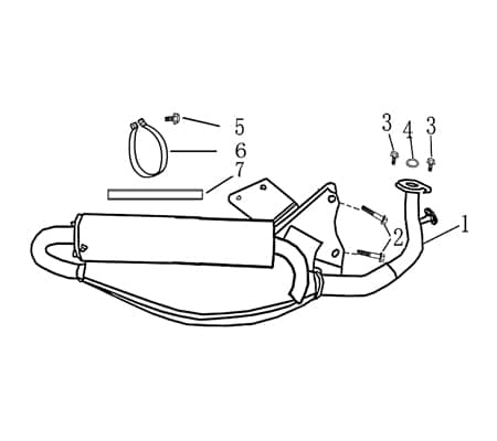 Bundschraube M8x50mm verzinkt Jonway Scooter 9050608050-1 Motorroller.de Maschinenschraube Flanschschraube Flansch-Schraube Maschinen-Schraube Moped