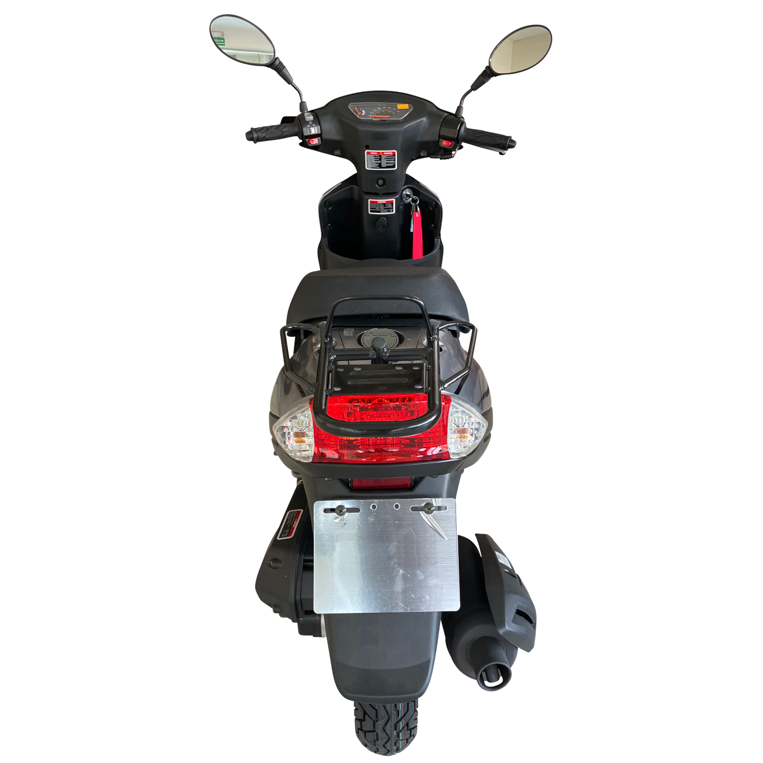 Motorroller GMX 460 Sport R 727 BS 45 km/h 12 Zoll schwarz-silber Euro 5 Mokick Roller Scooter