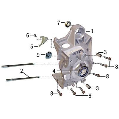 Stehbolzen Zylinder M7x110mm Minarelli 50ccm 2Takt 704177 Motorroller.de Gewindebolzen Gewindestange Gewinde-Stange Stiftschraube Gewindestab Rex