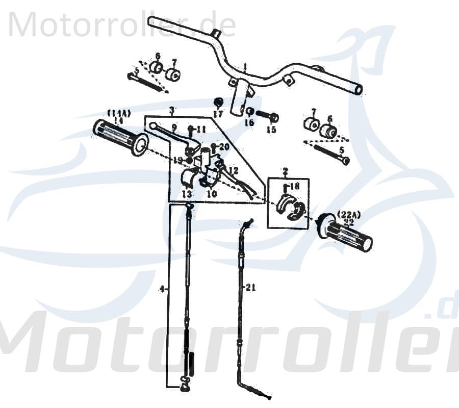 Rex RS600 Schraube Bundschraube Roller 125ccm 4Takt FIG27-4 Motorroller.de Maschinenschraube Flanschschraube Flansch-Schraube Maschinen-Schraube