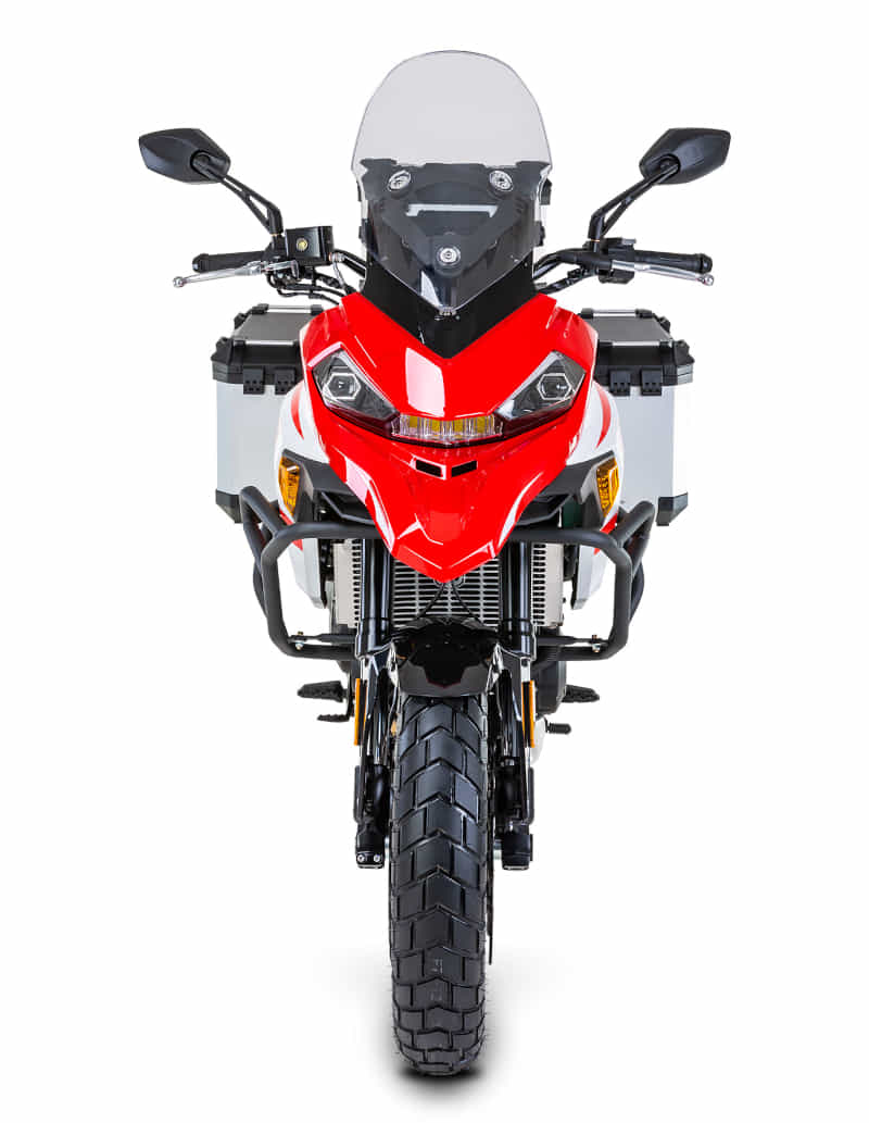 Motorrad Fighter 530 TT-RS weiß-rot Euro 5 500ccm Touring mit Kofferset