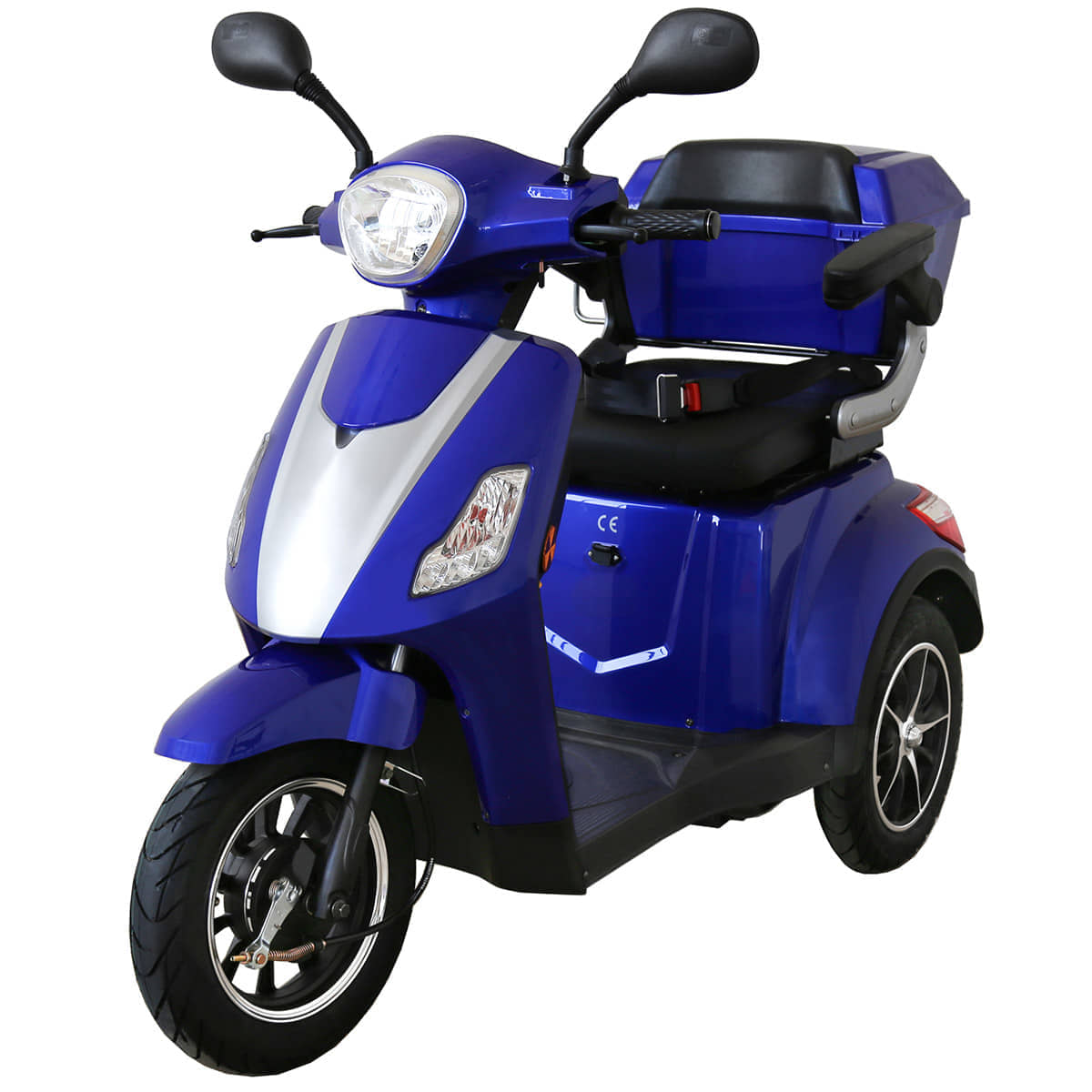 Elektroroller Scoody E3 Trike Y2 25 km/h blau Dreiradroller E-Roller E-Dreirad E-Scooter Seniorenroller Seniorenmobil E-Trike Handycaproller