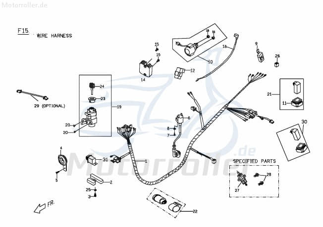 PGO G-Max Bundschraube M6x20mm 125ccm 4Takt 90260602000 Motorroller.de Maschinenschraube Flanschschraube Flansch-Schraube Maschinen-Schraube Scooter
