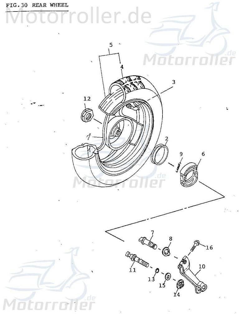 Adly Reifenschlauch 120/90-10 - 130/90-10 JET 50 50ccm 2Takt Motorroller.de 10Zoll Radschlauch Hinterradschlauch Vorderradschlauch 50ccm-2Takt Scooter