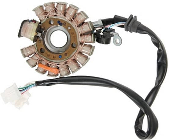 Lichtmaschine Stator Benelli Velvet 125 Zündplatte 72330434 Motorroller.de Ankerplatte Zündgrundplatte Lichtmaschinenspulen Lichtmaschinenwicklung