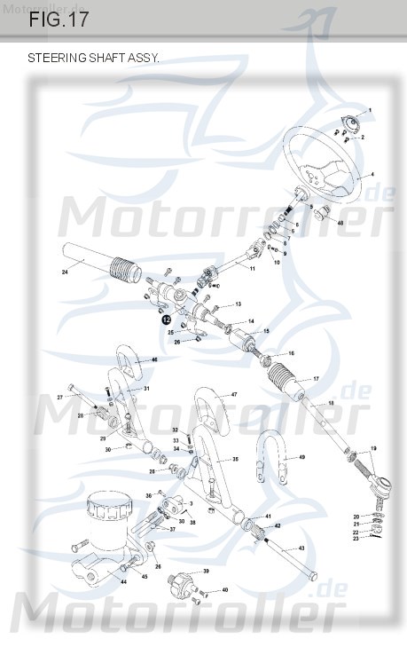 Buchse Tongjian Strassenbuggy 250 Sport Hülse 250ccm 4Takt Motorroller.de Distanzhülse Lagerbuchse Distanz-Hülse Distanzbuchse Passhülse Passbuchse