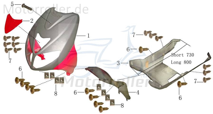 Bundschraube M6x16mm verzinkt AGM Flanschschraube 50ccm 4Takt Motorroller.de Maschinenschraube Flansch-Schraube Maschinen-Schraube Bund-Schraube