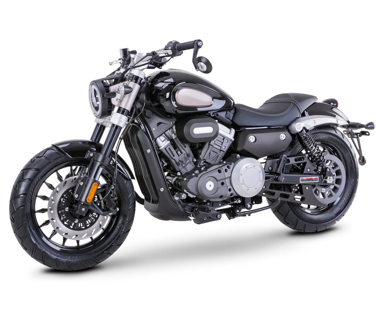 Motorrad Fighter 300 BC-RS schwarz Euro 5 300ccm Schaltmoped Chopper 129 km/h