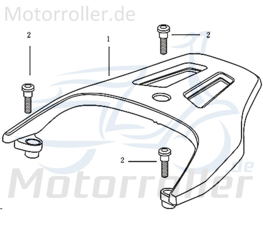 Gepäckträger Topcase-Halterung 208-HDDMI-001W