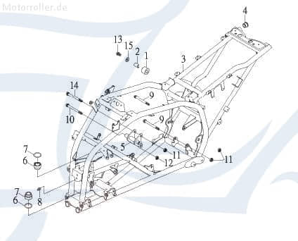 SMC Bundmutter Explorer Tomahawk 170 Quad ATV 95311-121912-B Motorroller.de Sechskantmutter Flanschmutter Sechskant-Mutter Flansch-Mutter Bund-Mutter