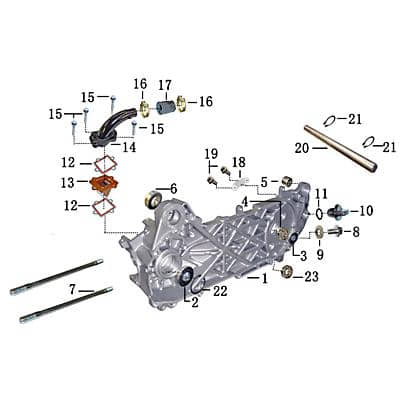 Einlassmembrane Dichtung 2Takt 50ccm Isolator 704185
