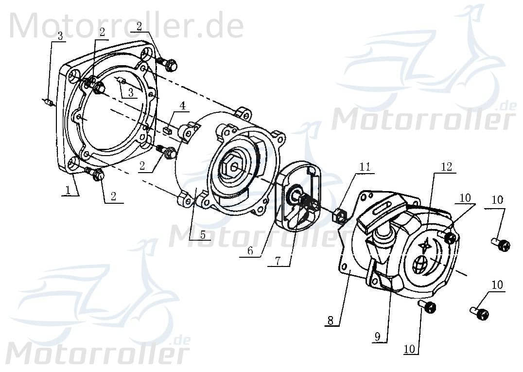 Bundschraube M5x20mm Tongjian Kinderbuggy 40ccm 4Takt Motorroller.de Maschinenschraube Flanschschraube Flansch-Schraube Maschinen-Schraube 40ccm-4Takt