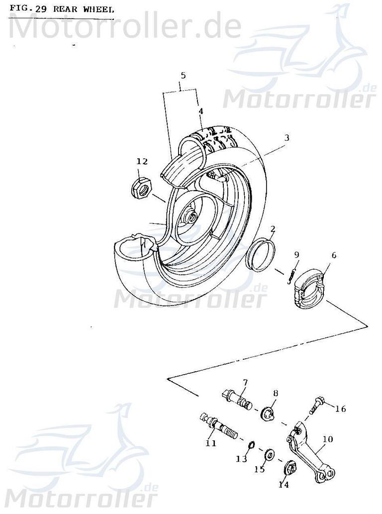 Dichtring 7-5x1-5mm Dichtung 1PE40-0704 Motorroller.de