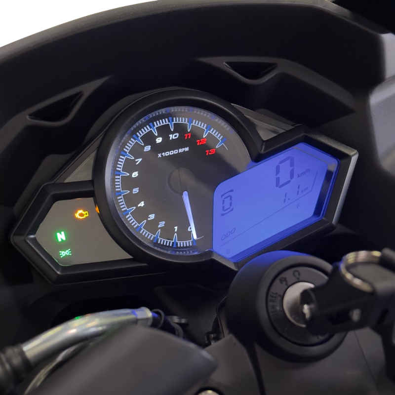 Motorrad Fighter 125 BL-S blau 95 km/h Euro 5+ Schaltmoped 125ccm 4 Takt Leichtkraftrad Krad Kraftrad