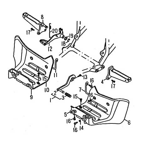 Sechskantschraube Rex Chopper 125 Befestigung 125ccm 4Takt Motorroller.de Halter Halterung Flachkopfschraube Sechskant-Schraube Bundschraube Motorrad