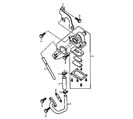 Flanschdichtung Sekundärluftsystem Motorrad 89509