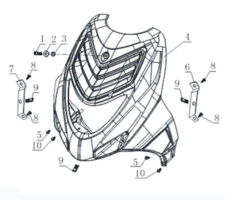 Scheinwerfer CPI Hauptscheinwerfer Front-Scheinwerfer 730565 Motorroller.de Frontscheinwerfer Vorderlicht Frontlicht Frontleuchte Haupt-Scheinwerfer