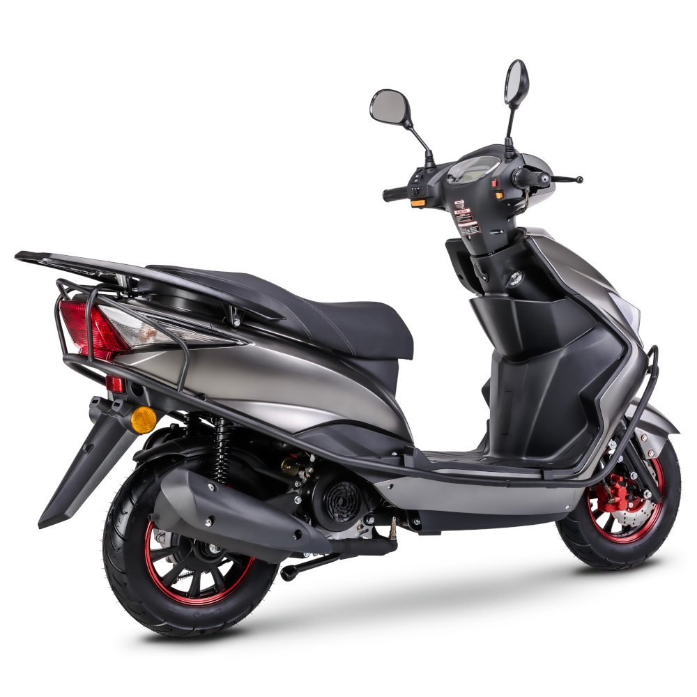 Motorroller GMX 460 Sport C-RZ silber 45 km/h Euro 5 Scooter Mokick Roller