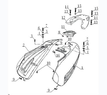 Gepäckträger schwarz matt 730527