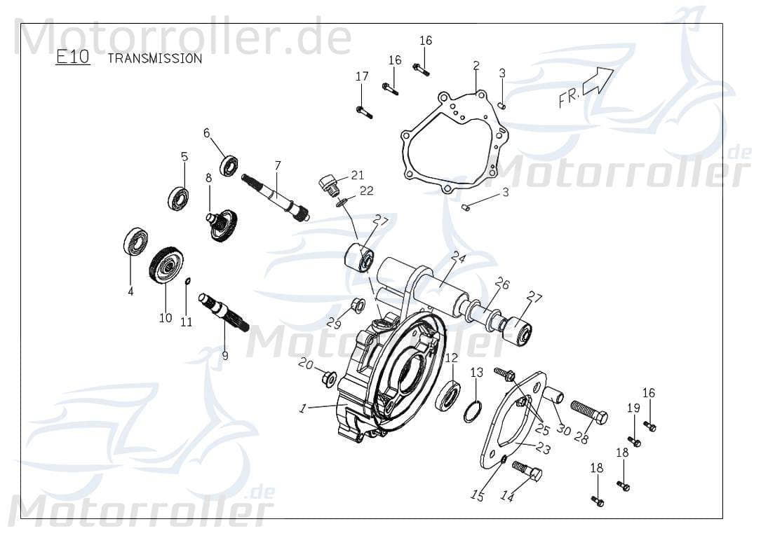 PGO Bugrider 200 Getriebewelle 200ccm 4Takt C71411000001 Motorroller.de Achse Getriebeeingangswelle Antriebsachse Ausgangswelle Getriebeausgangswelle