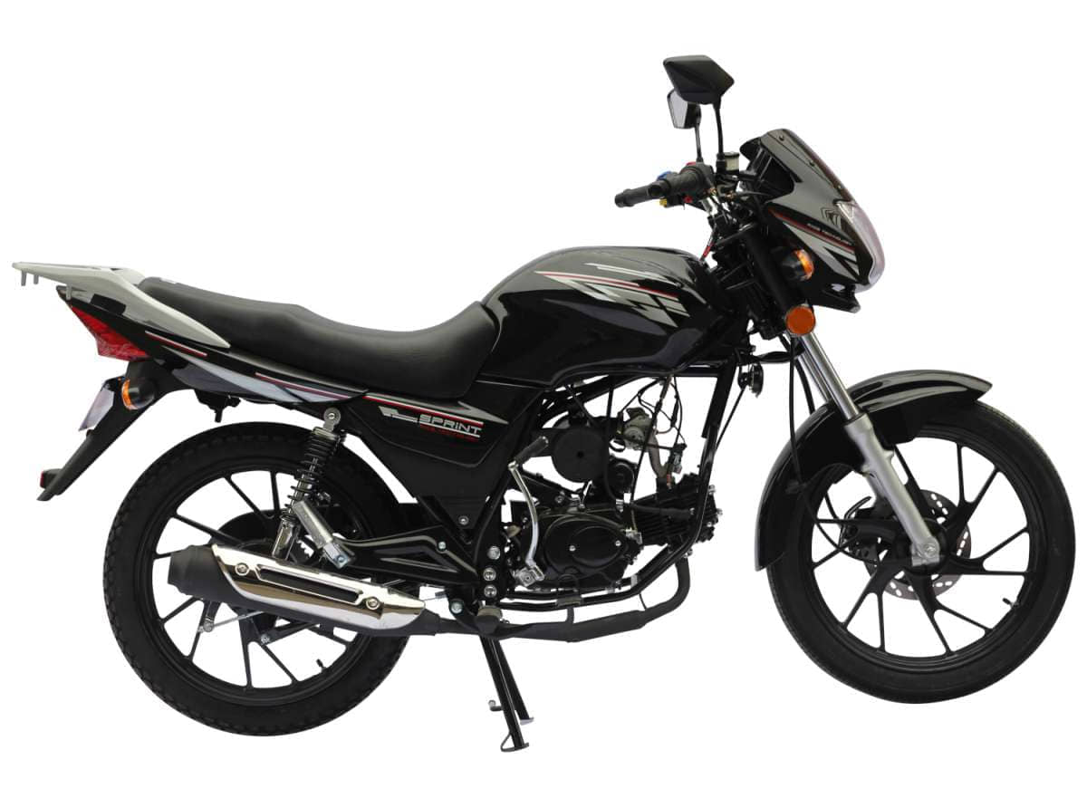 Motorrad Fighter 50 Sprint-S schwarz 45 km/h Euro 5 Schaltmoped Mokick 50ccm 4 Takt Kleinkraftrad Krad