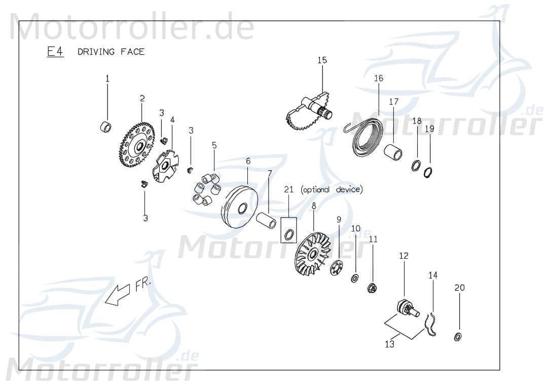 PGO Reduzierhülse 10mm 45km/h G-Max 50 Roller 50ccm 2Takt Motorroller.de Reduzierbuchse PGO 50ccm-2Takt Scooter Ligero RS 50 Ersatzteil Service