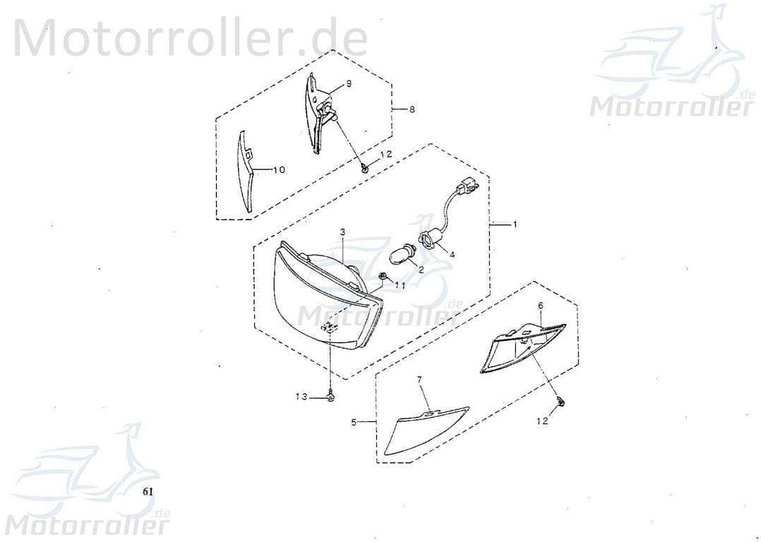 SMC Kontra T 50 Birne Standlicht 50ccm 2Takt 55316-NHF-00 Motorroller.de 12V 5W Glühbirne Leuchtmittel Halogen Strahler Halogenstrahler Halogenbirne