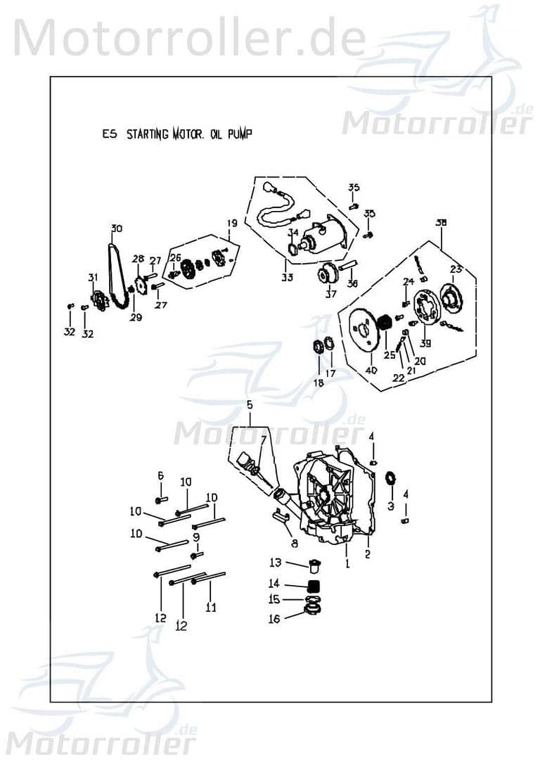 PGO Halter A.C.G. G-Max 150 Befestigung Halterung Haltebügel C1706640000 Motorroller.de Halteblech Halte-Blech Halte-Bügel PGO 150ccm-4Takt T-Rex 150