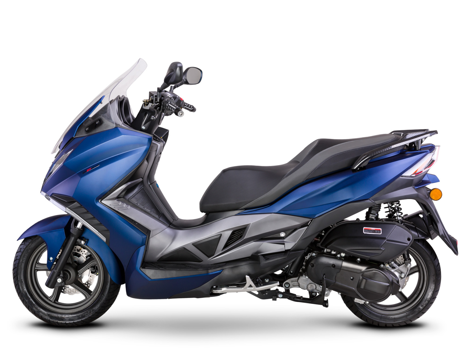 Motorroller Fighter 125 R GT Max blau 95 km/h 4-Ventiler Euro 5+ Großraumroller Leichtkraftrad Scooter 125ccm