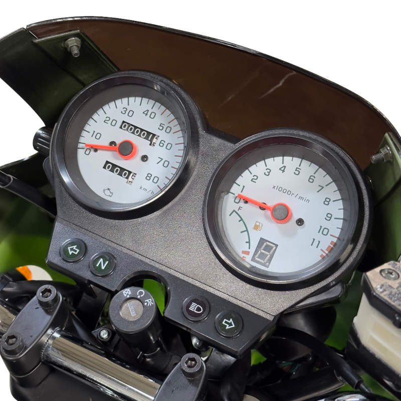 Motorrad Fighter 50 Sprint-S grün 45 km/h Euro 5 Schaltmoped Mokick 50ccm 4 Takt Kleinkraftrad Krad