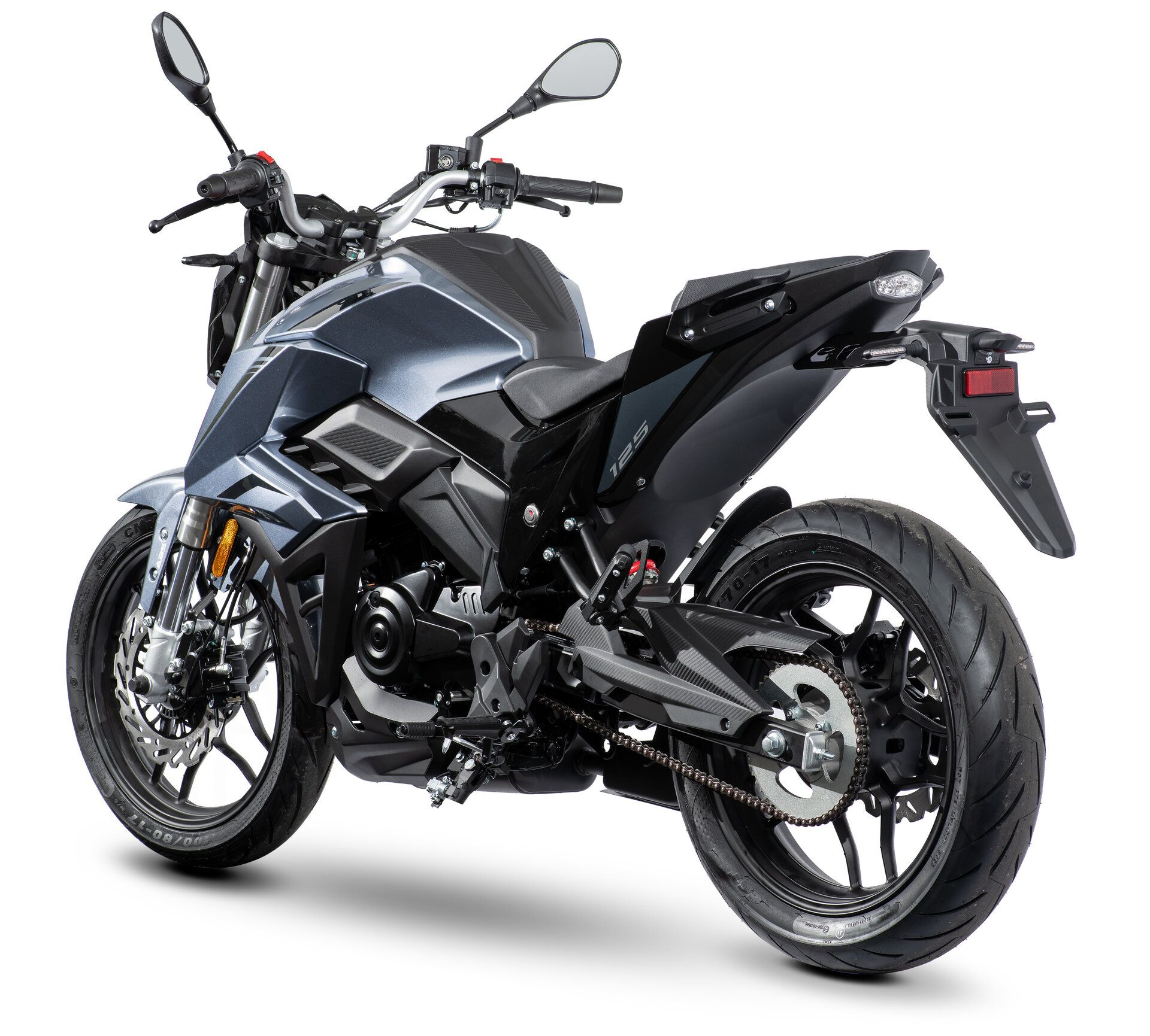 Motorrad Fighter 125 B-KS blau 95 km/h Euro 5+ Schaltmoped Mokick Kleinkraftrad