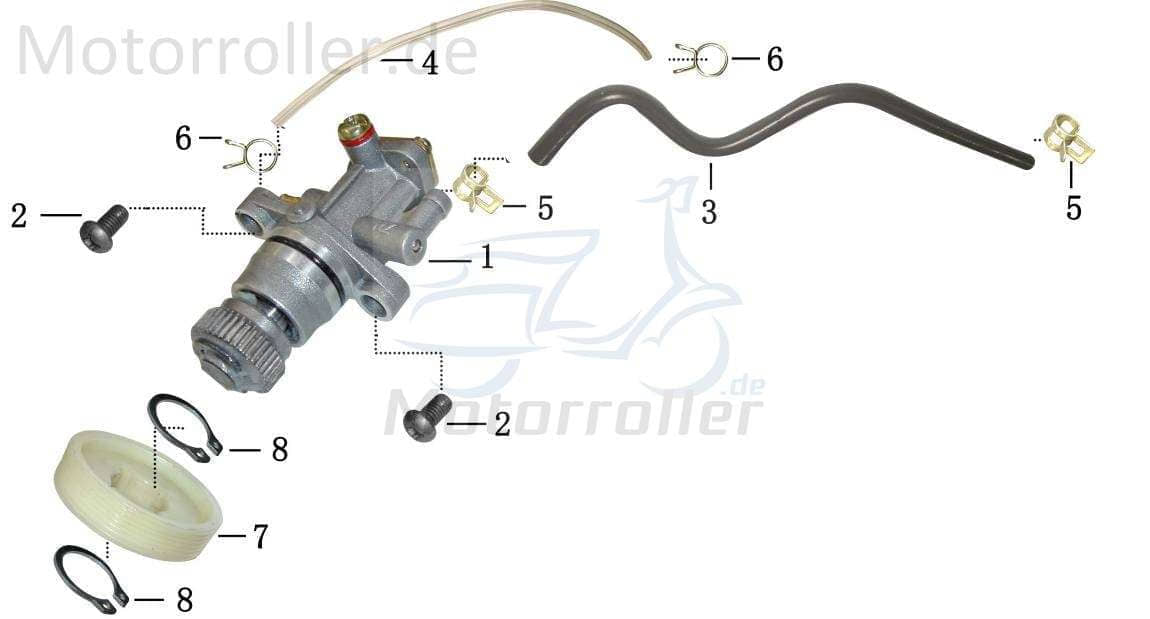 Ölpumpe Seilzug betätigt 2Takt 50ccm 1PE40QMB-053