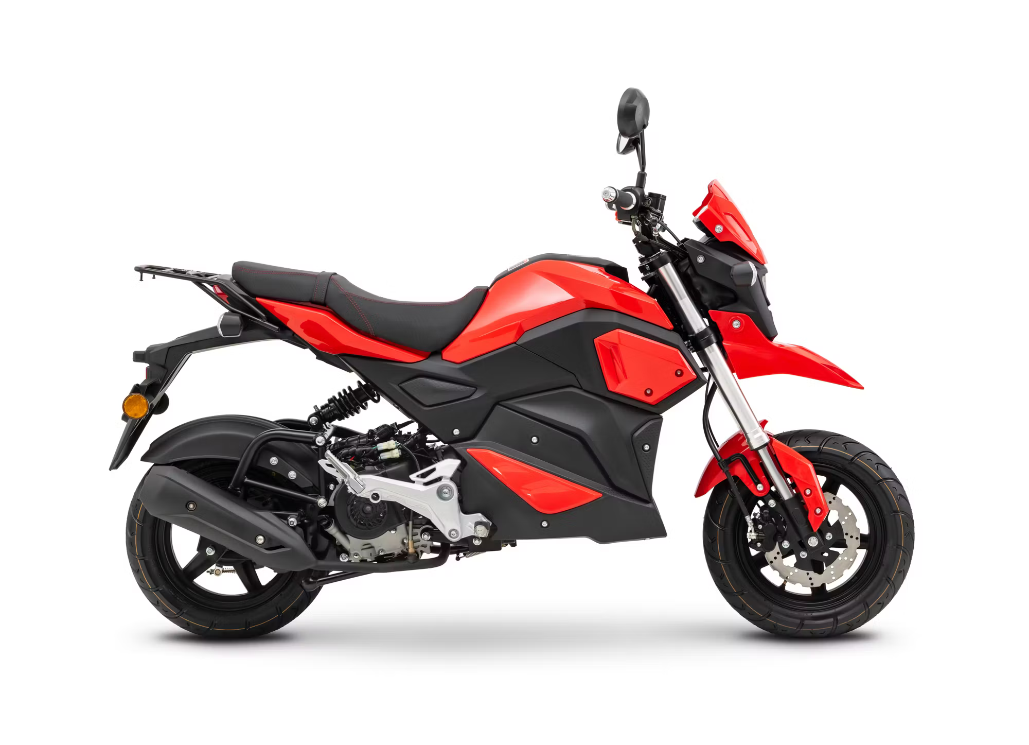 Motorrad Fighter 50 H-RS rot 45 km/h Euro 5 Moped Mokick Funbike Automatik