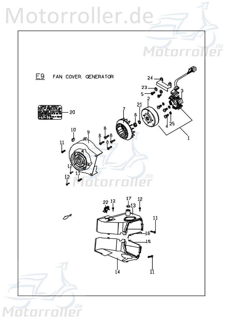 PGO Gummistopfen Gummistöpsel G-Max Gummikappe C1042030000 Motorroller.de Verschlussstopfen Gebläsesystem Gebläsehaube