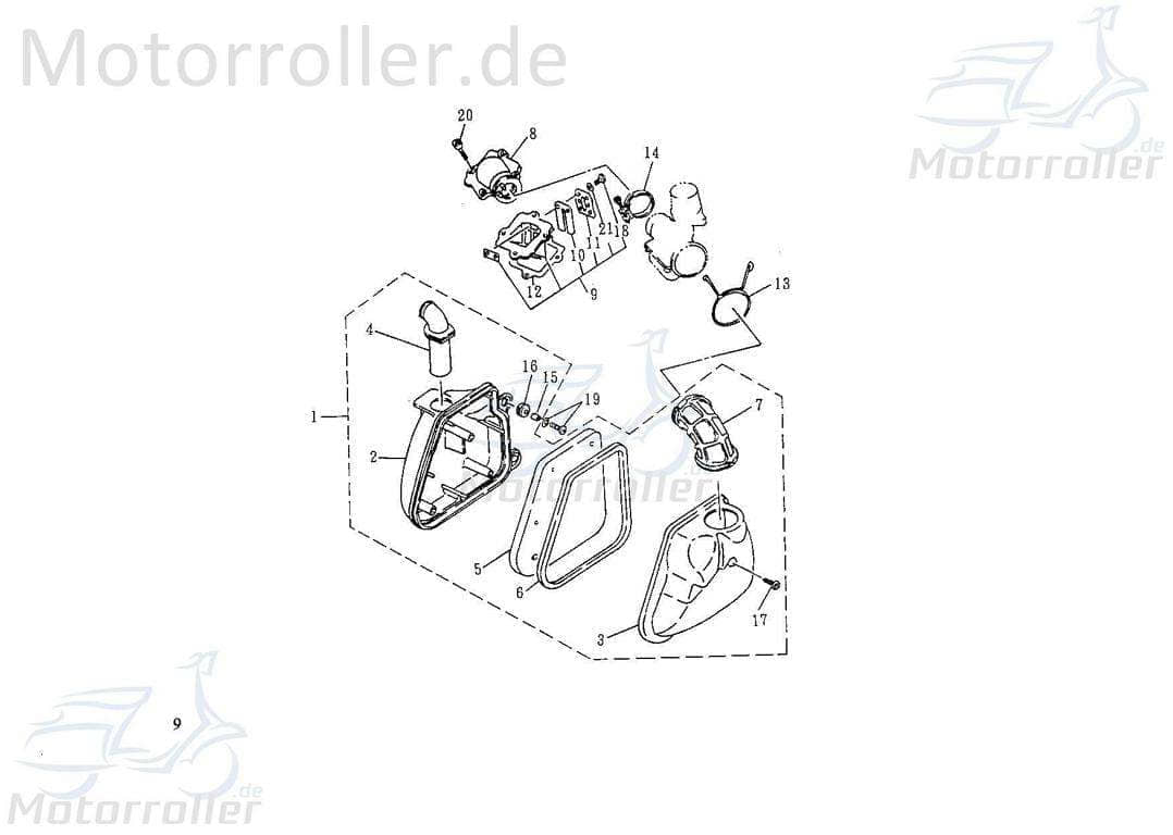Dichtung Luftfiltergehäusedeckel Luftfilter Rex 78360